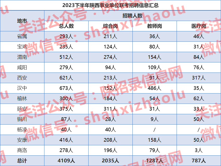 陕西2024事业编制招聘岗位表详解及解析