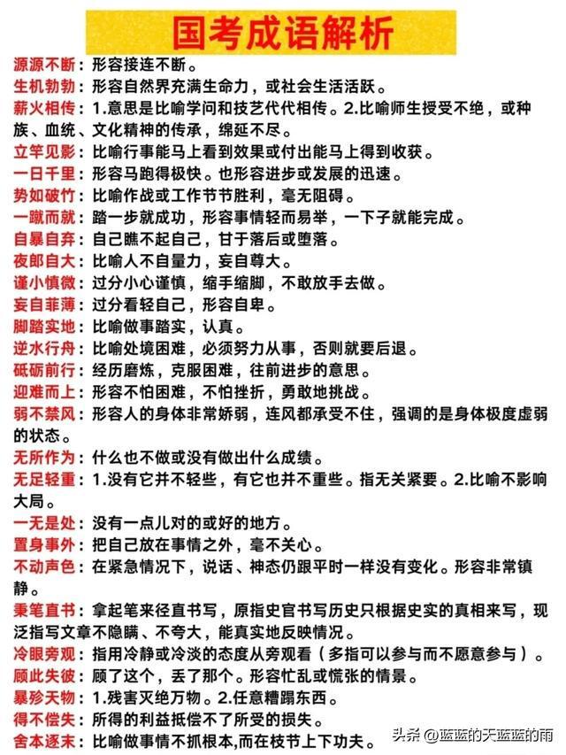 行测言语理解成语题库，提升语言理解与成语应用能力的必备资源