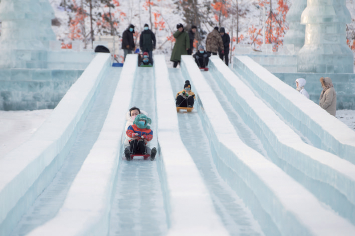 长春独特浪漫之旅，雪漂流与冰滑梯的独特体验