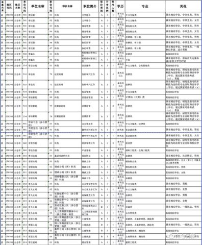 公务员考试招录职位表深度解析