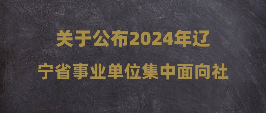 辽宁省事业编招聘信息全面解析（最新招聘动态，2024年）